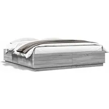 vidaXL Bettgestell 180 x 200 cm Grau