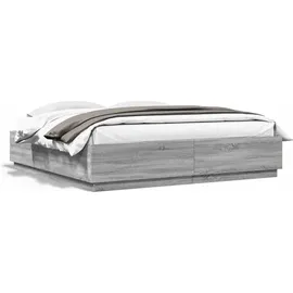 vidaXL Bettgestell 180 x 200 cm Grau