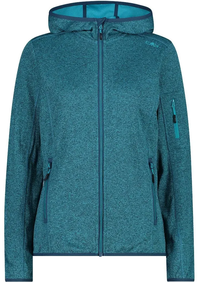 CMP Woman Jacket FIX Hood night-tiffany (10MT) 50