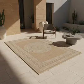 KADIMA DESIGN Teppich, Beige, 120x170 cm, pflegeleicht, Teppiche – Böden, Teppiche, Outdoorteppiche