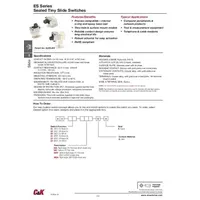 C & K Switches ES01MSABE Schiebeschalter 20V 1 x Ein/Ein IP57 Tape