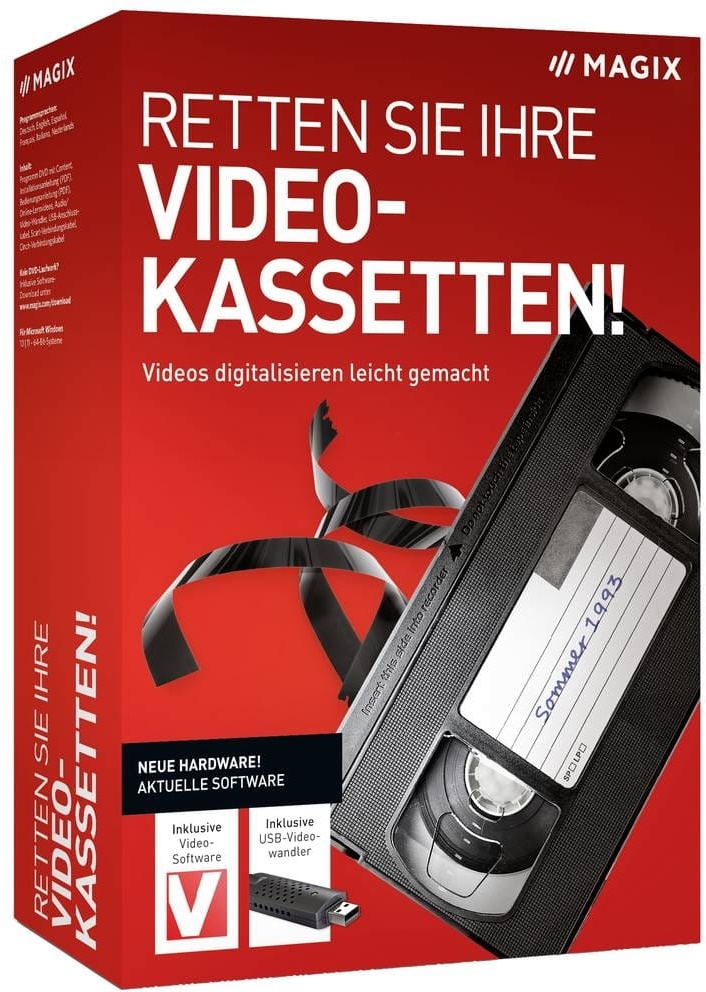 MAGIX ¡Guarda tus cintas de vídeo! 2023 Digitalizar vídeos es fácil