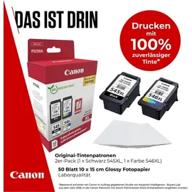 Canon PG-545XL schwarz + CL-546XL CMY