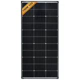 EnjoySolar enjoy solar 150W 12V Monokristallines Solarmodul, 182mm Solarzellen 10 Busbars Solarpanel ideal für Wohnmobil, Balkonanlage, Gartenhäuse, Boot