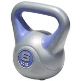 Kettlebell aus Kunststoff, 6 kg - Grau