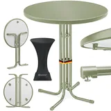 Kesser Stehtisch klappbar Ø60 cm rund Olivegrün
