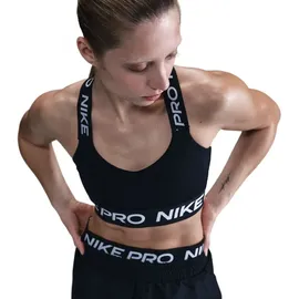 Nike Sport-BH Schwarz/Weiß XL