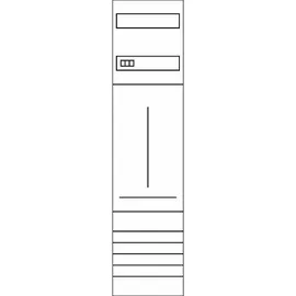 Hager Komplettschrank, univers Z 1ZP, 1100x300x205