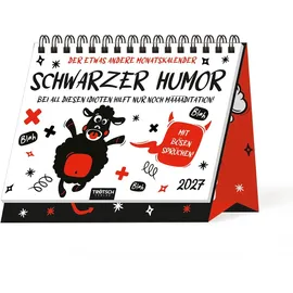 Trötsch Verlag TRÖTSCH - Aufstellkalender Schwarzer Humor 2027