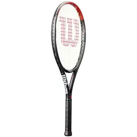 Wilson Pro Staff Precision NXT 26 Tennisschläger, Mit Spin-Effekt-Technologie zur Verbesserung der Ballbewegung, Aus Graphit für zusätzliche Kraft, Farbe: Schwarz/Rot, - besaitet -