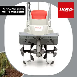 IKRA IEM 800S Elektro-Motorhacke, Arbeitsbreite 30cm, Arbeitstiefe 20cm, 800W