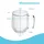 Intirilife 4x Doppelwandiges Thermo Glas Set in 250 ml – Trinken, Gläser Gläser-Sets