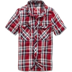 Brandit Roadstar, chemise manches courtes - Rouge - 4XL