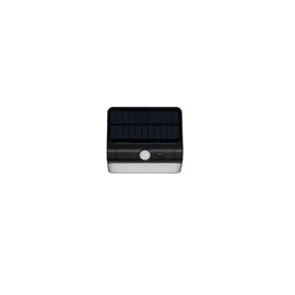 RL LED Außenwandleuchte schwarz B 12 cm, spritzwassergeschützt, inkl. Dämmerungssensor