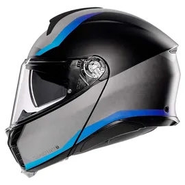 AGV Tourmodular Stray E2206 Multi Mplk Modularhelm - Matt Black / Grey / Blue - S