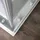 Kiamami Valentina Venere Duschkabine mit Eckeinstieg 70 x 100 cm weißes Glas mit Siebdruck