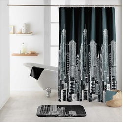 Duschvorhang 180x200 New York NY Badewannenvorhang Wannen Bad Dusche Vorhang