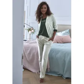 s.Oliver Pyjamahose Damen grün-gestreift Gr.32/34