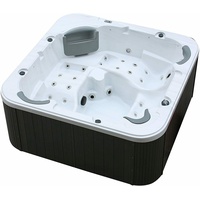 XXL Luxus SPA LED Whirlpool SET 215x215 Farblicht Outdoor*Indoor Pool 5 Personen
