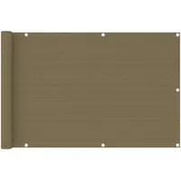 vidaXL Balkonverkleidung 90 x 400 cm Taupe Polyethylen