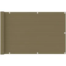 vidaXL Balkonverkleidung 90 x 400 cm Taupe Polyethylen