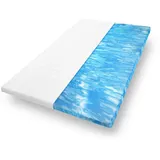 Schlaftroll Geltopper, Weiß, Textil, Rechteckig, 180x200 cm, Oeko-Tex® Standard 100, Schlafzimmer, Matratzen Shop, Matratzenzubehör, Topper