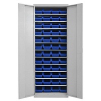 ADB Stahlschrank 40825 lichtgrau 71,0 x 30,0 x 195,0 cm, teilzerlegt