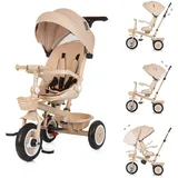 Chipolino Tricycle Marathon 2 in 1 Dreirad, Sitz umkehrbar, Gummiräder, Dach