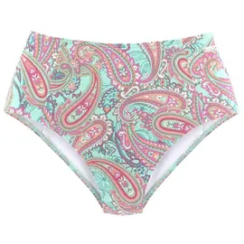 VENICE BEACH Highwaist-Bikini-Hose Damen mint-bedruckt Gr.42