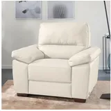 Calia Italia Sessel Gaia Leder 100 x 92 x 94 cm Beige