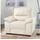 Calia Italia Sessel Gaia Leder 100 x 92 x 94 cm Beige