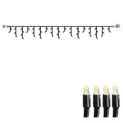 System 24 LED Lichtervorhang Eisregen - 1,5x0,7m - 42 warmweiße LED - koppelbar ...