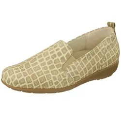 Slipper NATURAL FEET "Clea", Damen, Gr. 38, beige, Leder, elegant, Schuhe Slipper, aus weichem Hirschleder