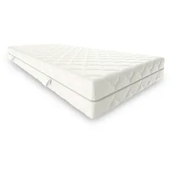 Hochwertige Taschenfederkernmatratze, Höhe 21cm |140x190 |anpassbarer Härtegrad H2 & H3 |7 ergonomische Liegezonen für optimalen Schlafkomfort