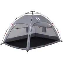 vidaXL Strandzelt 2 Personen Grau Quick Release Wasserdicht