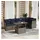 vidaXL Gartensofa-Set 7-tlg. grau