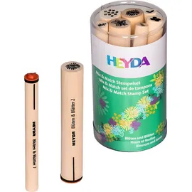 Heyda Mix & Match Stempelset Blüten und Blätter 7 St.