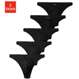 H.I.S. H.I.S String »Herren Unterhose« Packung, 5 Stk. in Baumwollstretch-Qualität, Gr. 4S - 5 Stk., schwarz, , 516955-4 5 Stk.