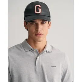 GANT Tipped Piqué Kurzarm-poloshirt Grey Melange 2XL
