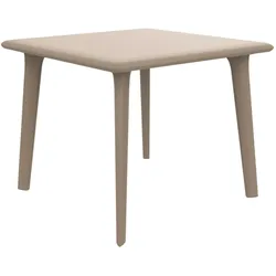 Resol DESSA Quadratischer Tisch Indoor, Outdoor 90x90 Sand