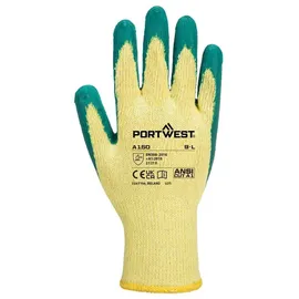PORTWEST Klassischer Grip Handschuh Latex, Größe: XL, Farbe: Grün, A150GNRXL