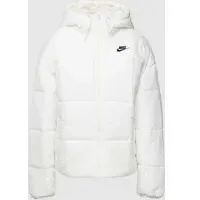 Steppjacke mit Label-Stitching, Offwhite, XL