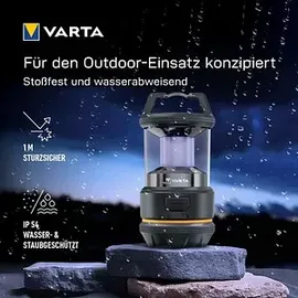 Varta LED Camping-Laterne Outdoor Sports L20R Laterne Schwarz