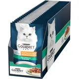 Purina Gourmet Perlen Filets in Sauce Nassfutter für Katzen mit Kaninchen, 26 Beutel à 85 g