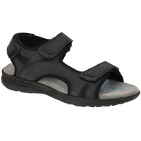 GEOX Herren U SPHERICA EC5 A Sport Sandal, Black, 43 EU