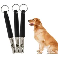 FOROREH 3pcs Hundepfeife, Ultraschall-Hundetrainingspfeife, Hochfrequenz Metall-Trainingspfeife