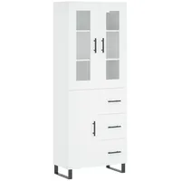 VidaXL Highboard Weiß 69,5x34x180 cm Holzwerkstoff