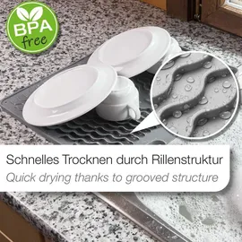 SOTech Abtropfmatte 396 x 327 x 12 mm Grau