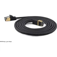 Wantec SSTP-Patchkabel Cat.6A sw 7210 sw 25,0m