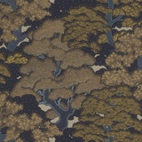 Rasch Textil Rasch Salsa Vliestapete Bäume (Mattgold, Floral, 10,05 x 0,53 m)